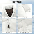 Men's puffer Windproof Full Zipper Outerwear Coat