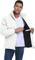Men's puffer Windproof Full Zipper Outerwear Coat