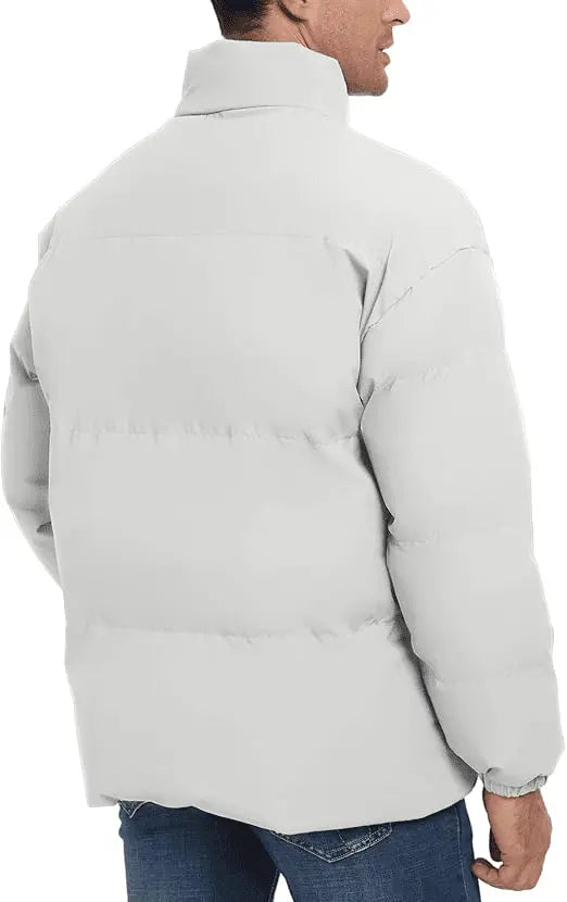 Men's puffer Windproof Full Zipper Outerwear Coat