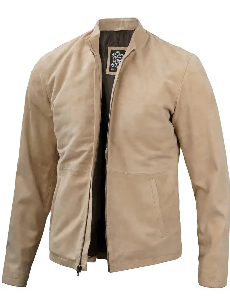 Morocco Men's Camel Suede Jacket - Orca Cloths