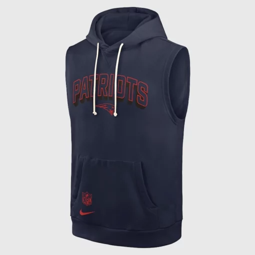 New England Patriots Sideline Sleeveless Hoodie