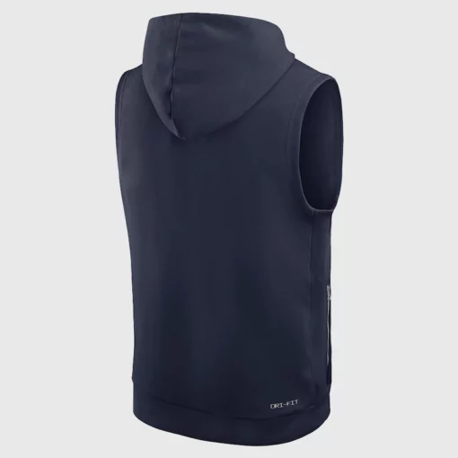 New England Patriots Sideline Sleeveless Hoodie