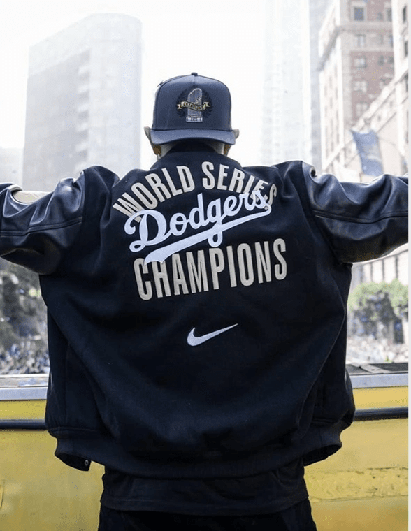 Nike Dodgers World Series Letterman Jacket