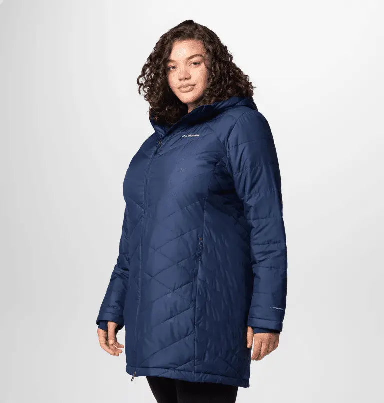Omni-Heat™ Women’s puffer Long Winter Jacket – Water-Resistant & Thermal-Reflective