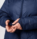 Omni-Heat™ Women’s puffer Long Winter Jacket – Water-Resistant & Thermal-Reflective