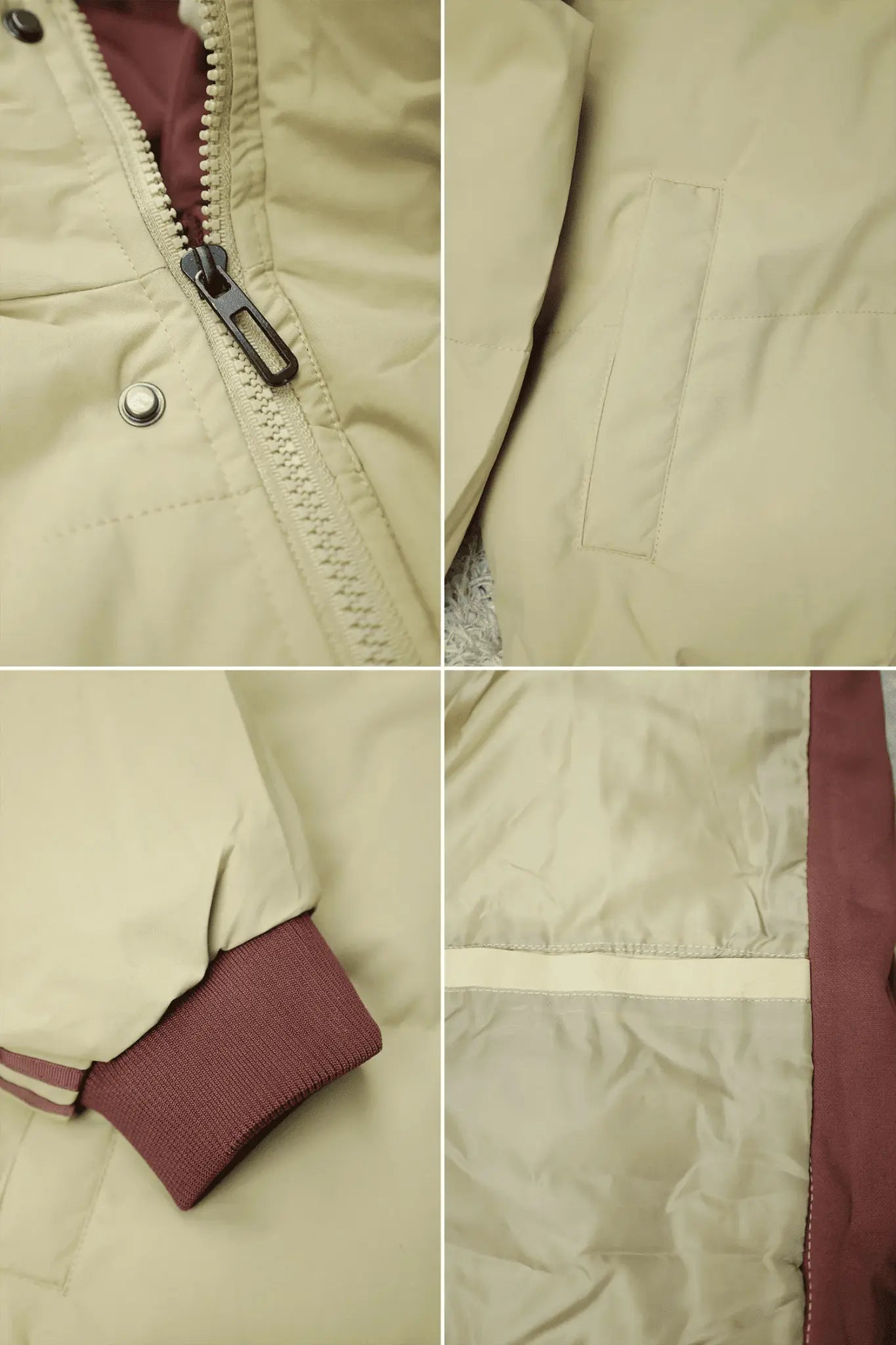 Panel Stripes Dual Zip Hooded Over-Sized Imported Men's Puffer Jacket