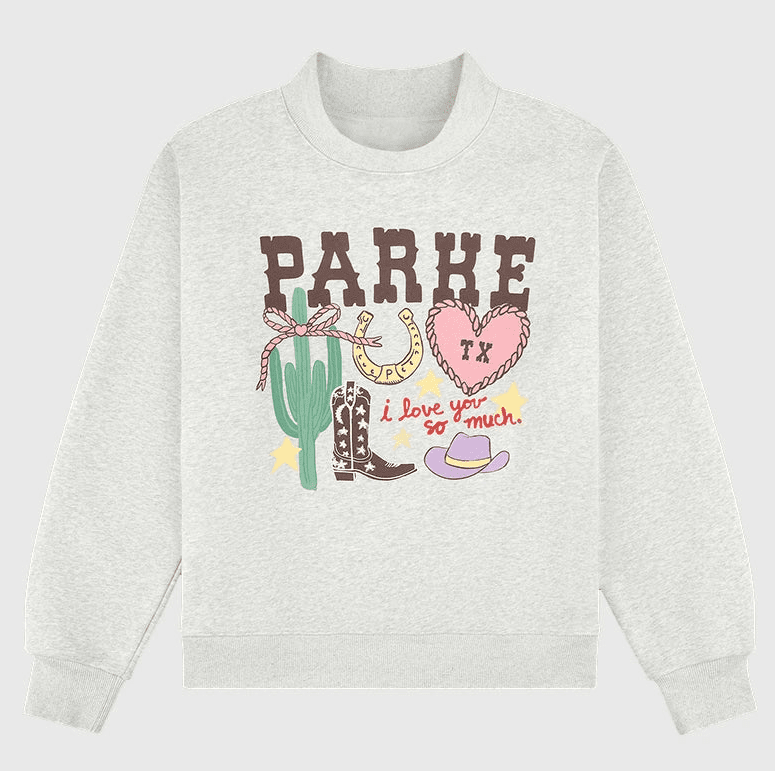 Parke Texas Graphic Mockneck Sweatshirt