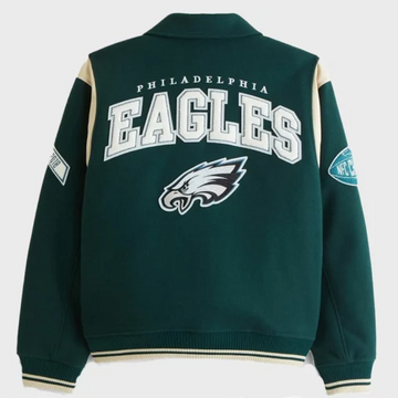 Philadelphia Eagles Varsity Bomber Jacket – Green Edition