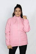 Pink boxy Women's Puffer Jacket