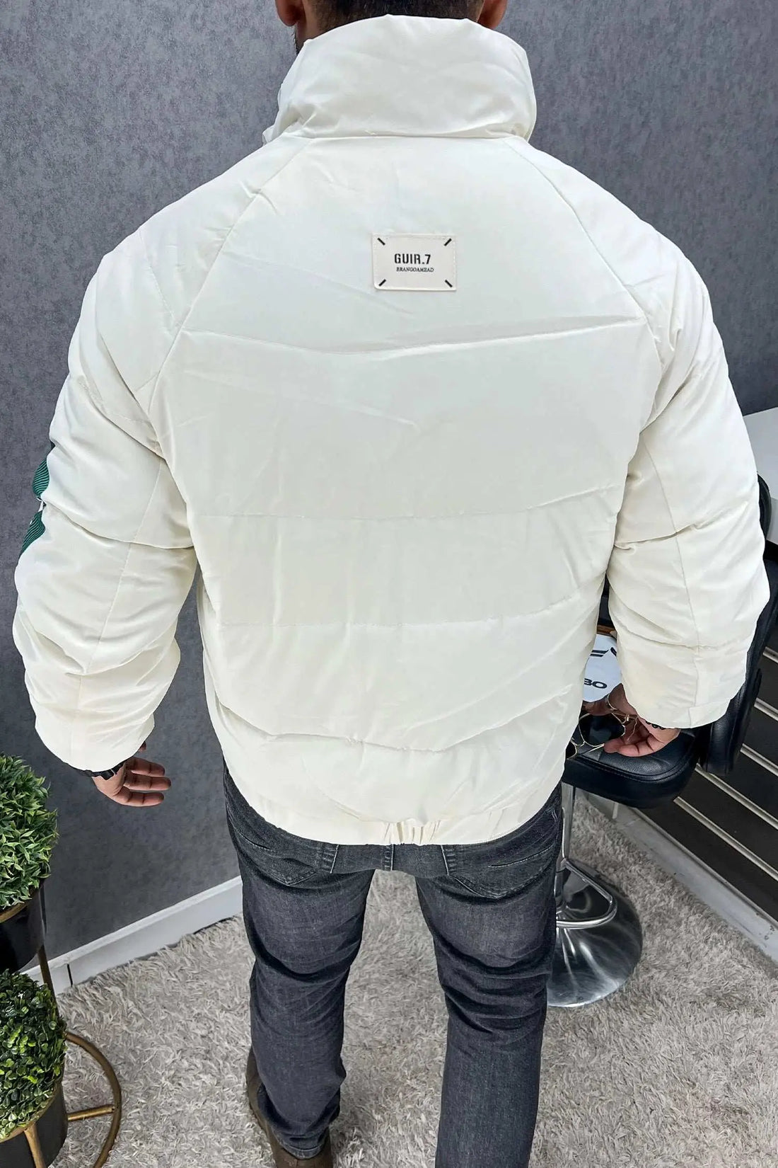 Premium Puffer Jacket with Bold Branding