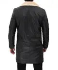 Real Leather Black Shearling Coat Mens Orca Cloths