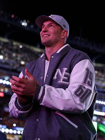 Rob Gronkowski Patriots Rivalries Varsity Jacket