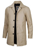 Santiago Beige Real Leather Car Coat Orca Cloths