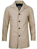 Santiago Beige Real Leather Car Coat Orca Cloths