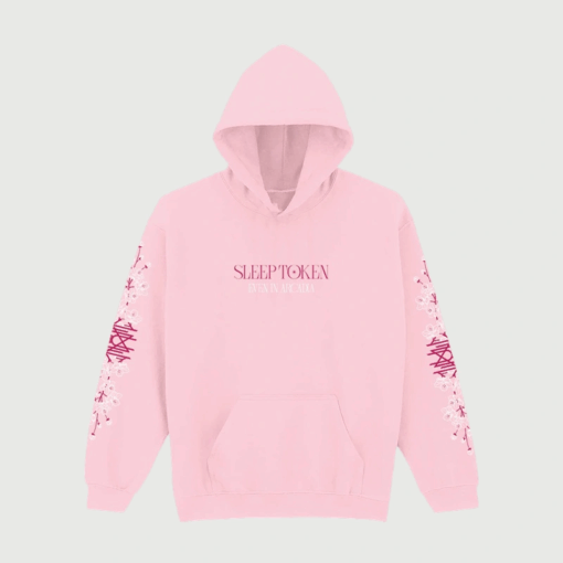 Sleep Token Women's Pink Floral Hoodie – Even In Arcadia Edition