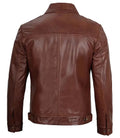 Tall Men Harrington Brown Leather Jacket Orca Cloths