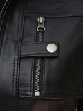 Tavares Womens Black Cafe Racer Leather Jacket