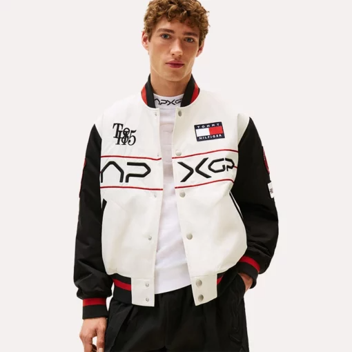 Tommy Hilfiger F1 Movie Racing Varsity Jacket