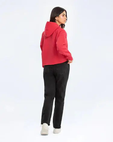 Trendy Cropped Pullover Hoodie Orca Cloths