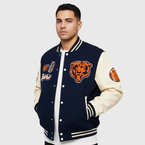 Lyrical Lemonade x Chicago Bears Men's Letterman Varsity Jacket