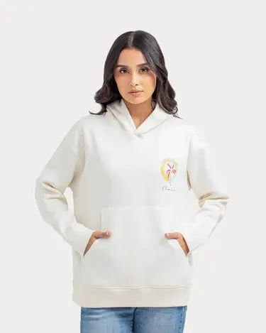 Trendy Relaxed Fit Pullover Hoodie with Bold Print Orca Cloths