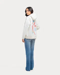 Trendy Relaxed Fit Pullover Hoodie with Bold Print Orca Cloths