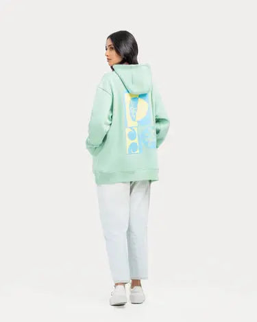 Trendy Women's Relaxed Fit Hoodie with Back Print Orca Cloths