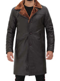 Turlock Dark Brown Shearling Coat For Men Orca Cloths