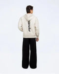 Typographic Print Relaxed Fit Pullover Hoodie Orca Cloths