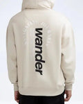 Typographic Print Relaxed Fit Pullover Hoodie Orca Cloths