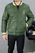U.S. Polo Assn. Quilted Puffer Jacket - Olive Green