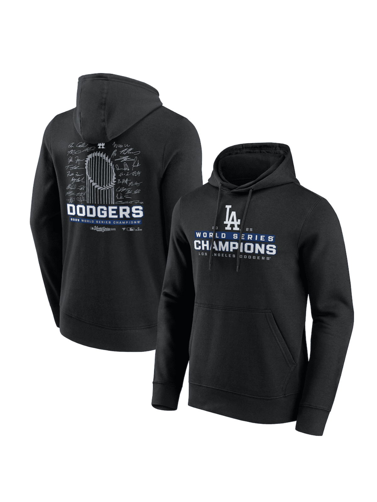 Los Angeles Dodgers World Series Champions 2025 Signature Roster Hoodie - Men's