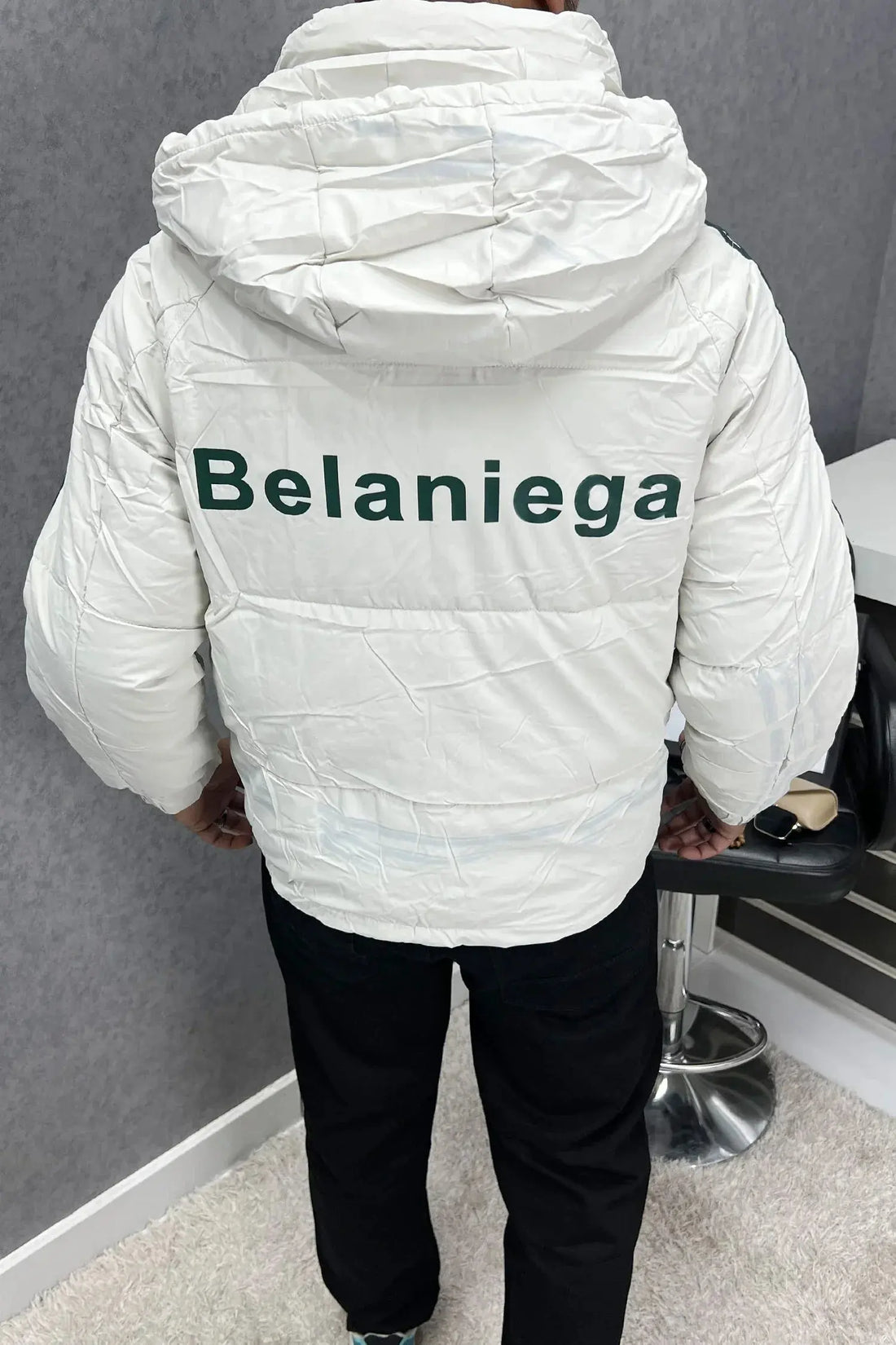 Belaniega White Puffer Jacket - Orca Cloths