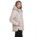 Weathercast Hooded Women's Puffer Coat with Cozy Pile
