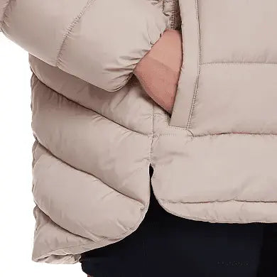 Weathercast Hooded Women's Puffer Coat with Cozy Pile