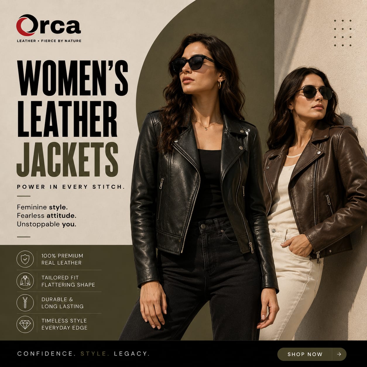 Women's Leather Jackets Collection