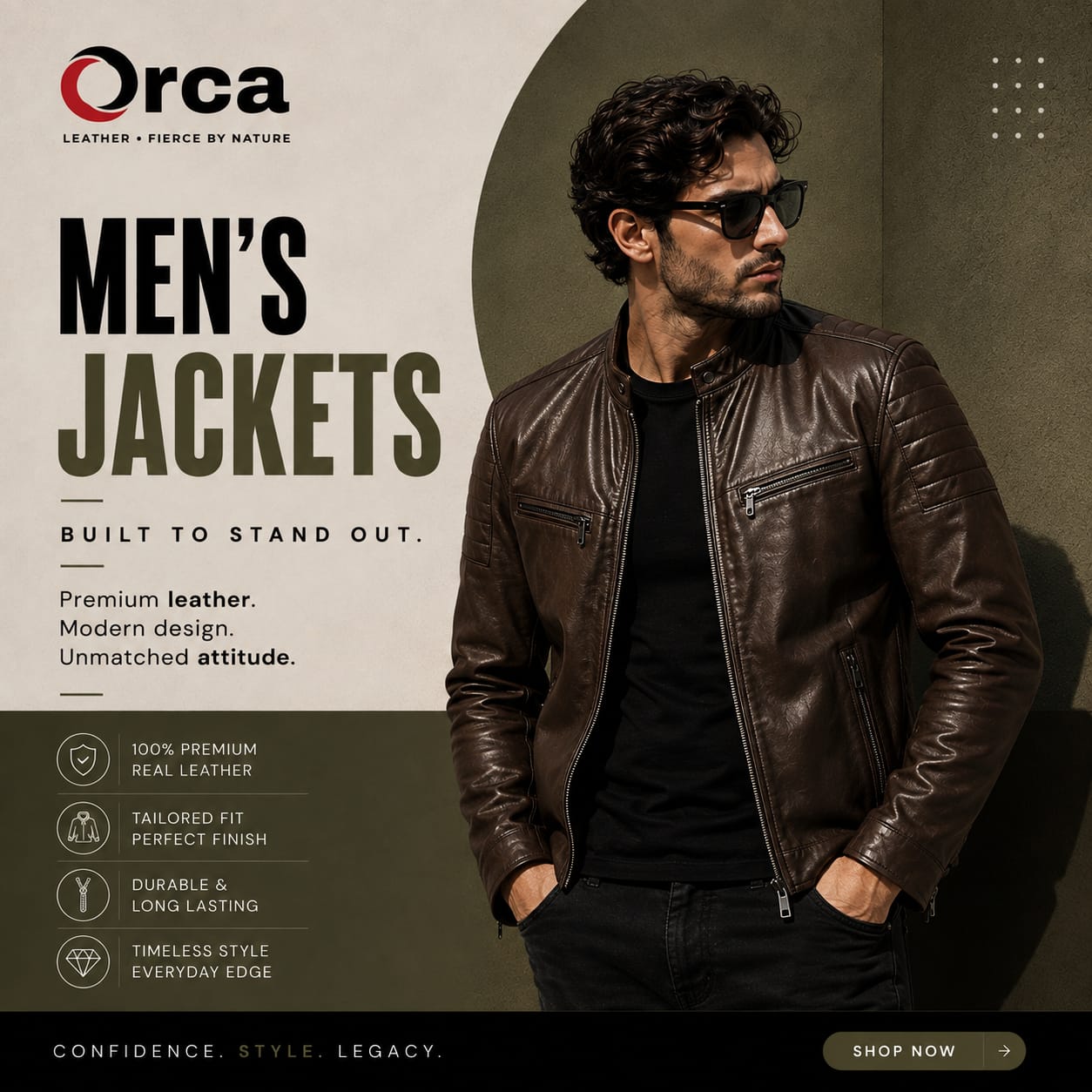 Men's Leather Jackets Collection