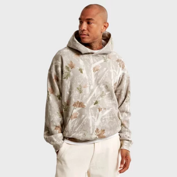 White Camo Fleece Men's Pullover