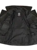 Women's Asymmetrical Black Leather Jacket Orca Cloths