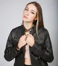 Dodge Women's Brown Rub off Motorcycle Leather Jacket - Orca Cloths