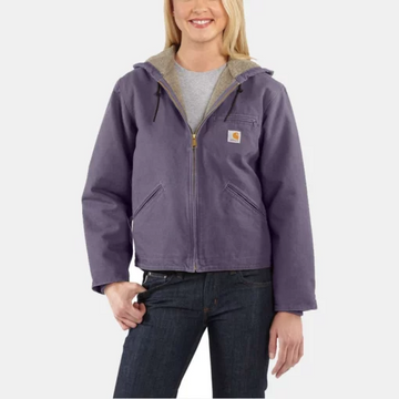 Purple Carhartt Sherpa Lined Women’s Hooded Jacket – Replica by Danezon