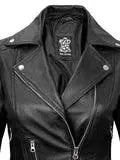 Aldo Womens Asymmetrical Black Leather Jacket Orca Cloths