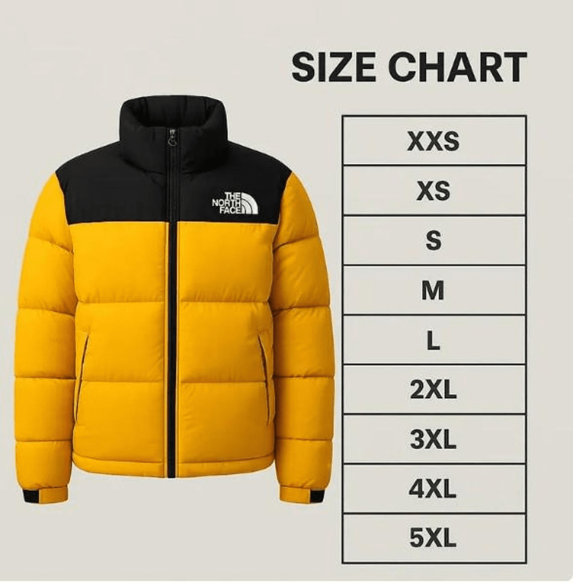 The North Face Men's Nuptse Puffer Jacket: Retro 1996, Black & Yellow